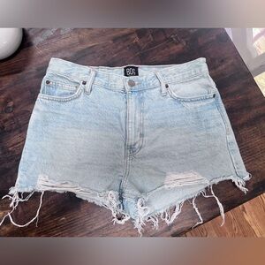 BDG Urban Outfitters Light Blue Distressed Denim Shorts
